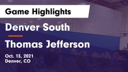 Denver South  vs Thomas Jefferson  Game Highlights - Oct. 13, 2021