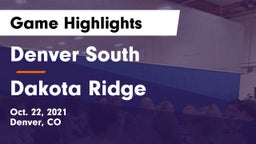 Denver South  vs Dakota Ridge Game Highlights - Oct. 22, 2021