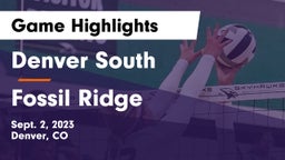 Denver South  vs Fossil Ridge  Game Highlights - Sept. 2, 2023