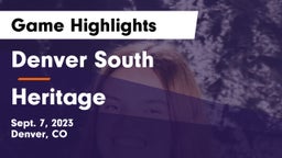 Denver South  vs Heritage  Game Highlights - Sept. 7, 2023