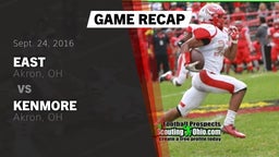 Recap: East  vs. Kenmore  2016