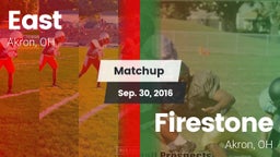 Matchup: East vs. Firestone  2016