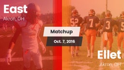 Matchup: East vs. Ellet  2016