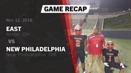 Recap: East  vs. New Philadelphia  2016