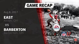 Recap: East  vs. Barberton  2017