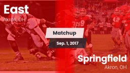 Matchup: East vs. Springfield  2017