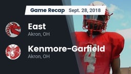 Recap: East  vs. Kenmore-Garfield   2018