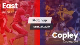 Matchup: East vs. Copley  2019