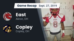 Recap: East  vs. Copley  2019