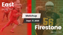 Matchup: East vs. Firestone  2020