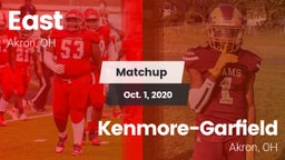 Matchup: East vs. Kenmore-Garfield   2020