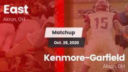 Matchup: East vs. Kenmore-Garfield   2020