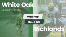 Matchup: White Oak vs. Richlands  2016