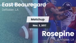 Matchup: East Beauregard vs. Rosepine  2017