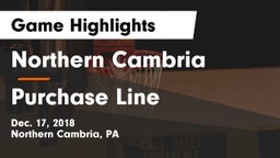 Northern Cambria  vs Purchase Line  Game Highlights - Dec. 17, 2018