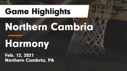 Northern Cambria  vs Harmony  Game Highlights - Feb. 12, 2021