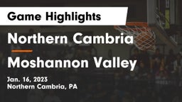 Northern Cambria  vs Moshannon Valley  Game Highlights - Jan. 16, 2023