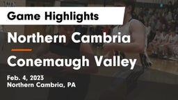 Northern Cambria  vs Conemaugh Valley  Game Highlights - Feb. 4, 2023