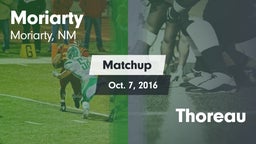 Matchup: Moriarty vs. Thoreau 2016