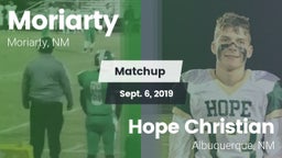 Matchup: Moriarty vs. Hope Christian  2019
