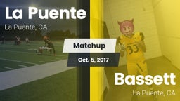 Matchup: La Puente High vs. Bassett  2017