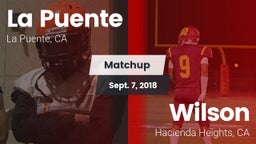 Matchup: La Puente High vs. Wilson  2018