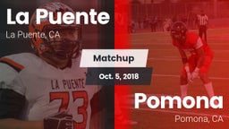 Matchup: La Puente High vs. Pomona  2018