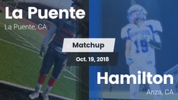 Matchup: La Puente High vs. Hamilton  2018