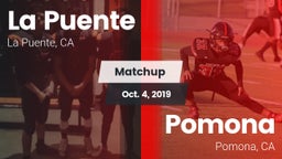 Matchup: La Puente High vs. Pomona  2019