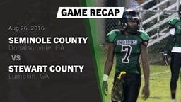Recap: Seminole County  vs. Stewart County  2016