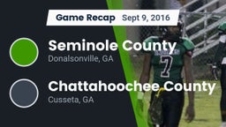 Recap: Seminole County  vs. Chattahoochee County  2016