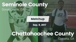 Matchup: Seminole County vs. Chattahoochee County  2017