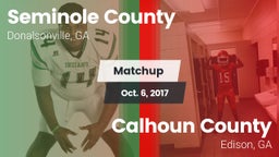 Matchup: Seminole County vs. Calhoun County  2017