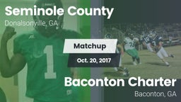 Matchup: Seminole County vs. Baconton Charter  2017