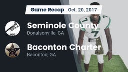 Recap: Seminole County  vs. Baconton Charter  2017