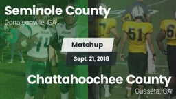 Matchup: Seminole County vs. Chattahoochee County  2018