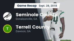 Recap: Seminole County  vs. Terrell County  2018