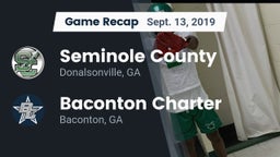 Recap: Seminole County  vs. Baconton Charter  2019