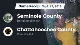 Recap: Seminole County  vs. Chattahoochee County  2019