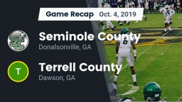 Recap: Seminole County  vs. Terrell County  2019