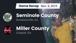 Recap: Seminole County  vs. Miller County  2019