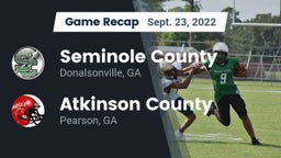 Recap: Seminole County  vs. Atkinson County  2022