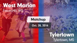 Matchup: West Marion vs. Tylertown  2016