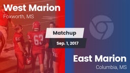Matchup: West Marion vs. East Marion  2017