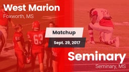 Matchup: West Marion vs. Seminary  2017