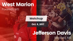Matchup: West Marion vs. Jefferson Davis  2017