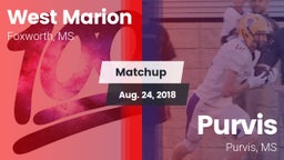 Matchup: West Marion vs. Purvis  2018