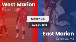Matchup: West Marion vs. East Marion  2018