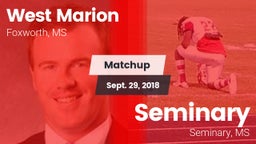 Matchup: West Marion vs. Seminary  2018