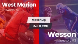 Matchup: West Marion vs. Wesson  2018
